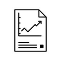 Data analysis icon vector. profit graph illustration sign. data science symbol or logo. vector