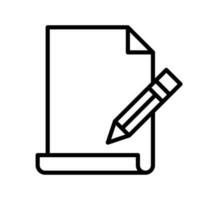 derechos de autor icono vector. Copiar escritura ilustración signo. escribir símbolo o logo. vector