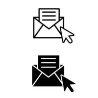 Mail icon vector set. post illustration sign collection. message symbol or logo.