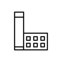 Factory icon vector. thermal power plant icon vector. power station symbol or logo. vector