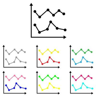 Schedule icon vector set. Chart illustration sign collection. graph symbol or logo.