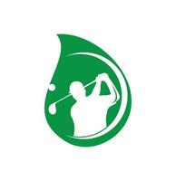 golf logo swing shoot use for golf club vector