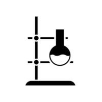 Chemical lab vector icon. laboratory illustration sign. Chemistry and biotechnology symbol.