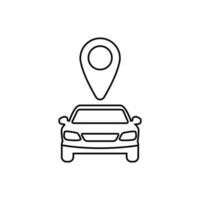 Car sharing vector icon. Simple element illustration. car sharing concept symbol or sign design. Can be used for web and mobile