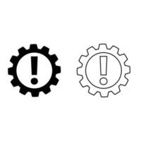 Problem icon vector set. challenge illustration sign collection. danger symbol or logo.