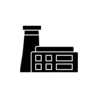 Factory icon vector. thermal power plant icon vector. power station symbol or logo. vector