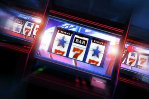 3D Casino Slots Concept photo