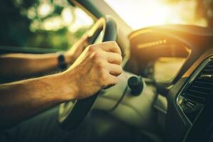 Hands on the Car Wheel photo