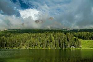 Summer at the Lake Misurina photo