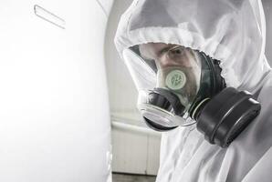 Full Face Mask Protection in Polluted Environment photo