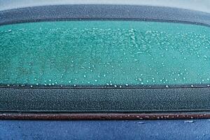 Frozen Rear Car Window photo