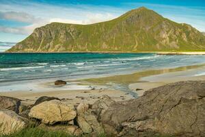 Lofoten Archipelago Mountain Range and the Coast photo