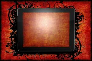 Tablet Wood Theme photo