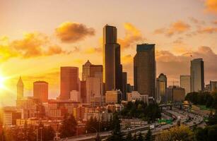 Seattle Scenic Sunset photo