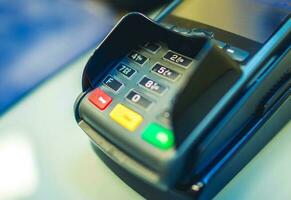 Credit and Debits Card Payments Store Terminal photo