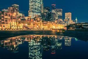 Seattle Skyline Reflections photo