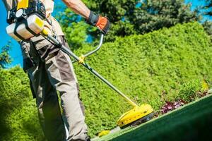 Gas String Trimmer Work photo