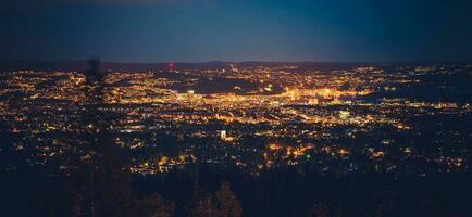 Night in the Oslo Norway photo