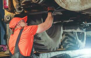 Tractor Under Maintenance photo