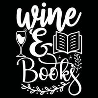 Wine And Book Design vector