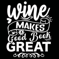 Wine And Book Design vector