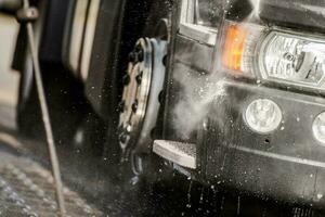 Tractor in the Truck Wash photo