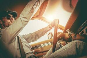 Gentleman in the Classic Car photo