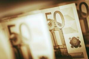 Euro Banknotes Closeup photo