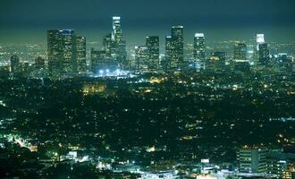 Los Angeles Night Panorama photo