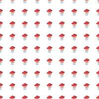 Magical magic fly agaric seamless pattern. Creative mushrooms silhouettes wallpaper. vector