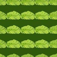 Abstract exotic plant seamless pattern. Botanical leaves wallpaper. Tropical pattern backdrop with palm leaf and floral motifs. vector