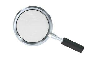 Isolated Magnifying Lens photo