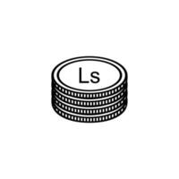 Latvia Currency Symbol, Latvian Lats Icon, LVL Sign. Vector Illustration