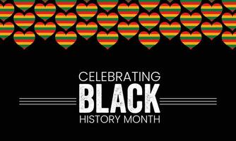 Black history month banner. Vector African American History Designs
