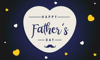 Happy Fathers Day Calligraphy greeting card. Vector illustration.