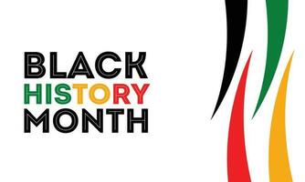 Black history month banner. Vector African American History Designs