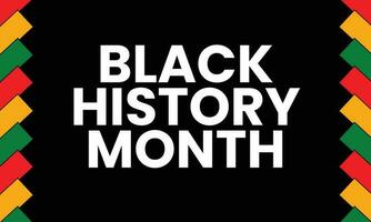 Black history month banner. Vector African American History Designs