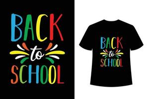 back to school beautiful typography colorful t shirt - back to school shirt design for print vector