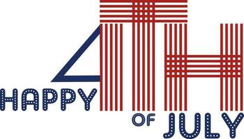 Happy 4th of july USA independence day patriotic banner design vector