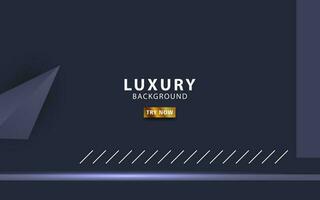 modern blue minimalist luxury background banner design vector