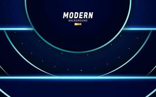 modern premium dark blue background banner design. Realistic light effect on dots textured background.technology concept,vector illustration. vector