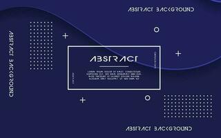 abstract blue color paper cut background banner design vector