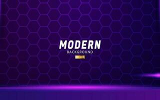 modern abstract premium purple gradient vector background banner design.Overlap layers with paper effect.Realistic light effect on hexagon pattern textured background.vector illustration.