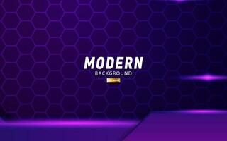 modern abstract premium purple gradient vector background banner design.Overlap layers with paper effect.Realistic light effect on hexagon pattern textured background.vector illustration.