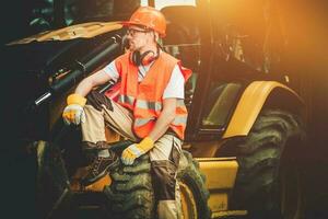 Bulldozer Concstruction Worker photo