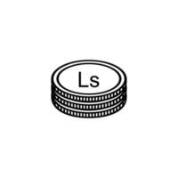 Latvia Currency Symbol, Latvian Lats Icon, LVL Sign. Vector Illustration