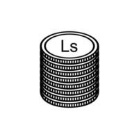 Latvia Currency Symbol, Latvian Lats Icon, LVL Sign. Vector Illustration