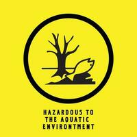 Hazardous To The Aquatic Environment Symbol vector