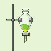 Separatory Funnel The Illustration vector