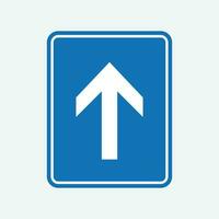 One Way traffic The Illustration vector